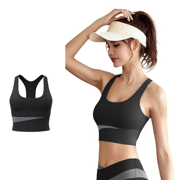 FLMEI Womens Sports Underwear Bras Shockproof Sports Tank Breathable Yoga Tops Workout Underwear for Womens S-XXXL