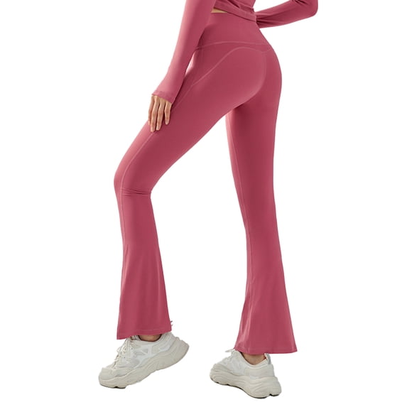 FLMEI Womens Yoga Pants for Flare Leggings Tights High Waist Casual Bootleg Lounge Pants Bell Bottom Leggings, S-XL