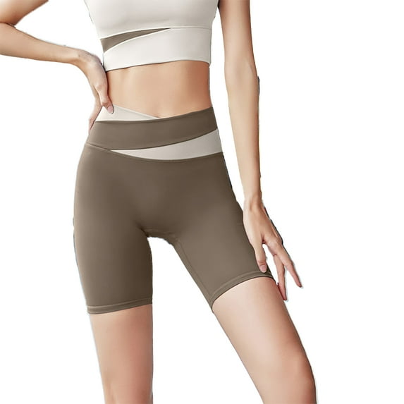 FLMEI Womens Yoga Shorts Biker Shorts Women Comfy Tummy Control Workout Shorts S-XXL