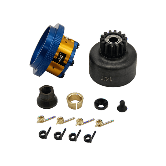 FLMLF 14T Clutch & Flywheel Kit for SG Crank Engine Fit Team Losi 8IGHT 8T 1.0 2.0 3.0