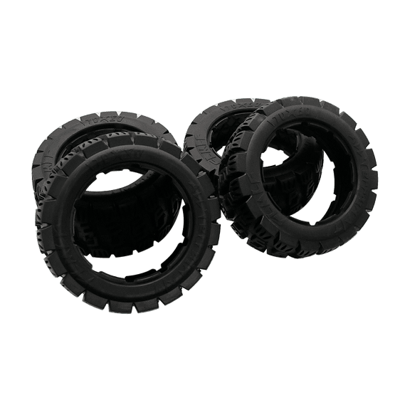 FLMLF 4Pcs RC Car All-Terrain Rubber Front and Rear Tire Skin 170x60mm 170x80mm for 1/5 HPI Baja RV KM 5B