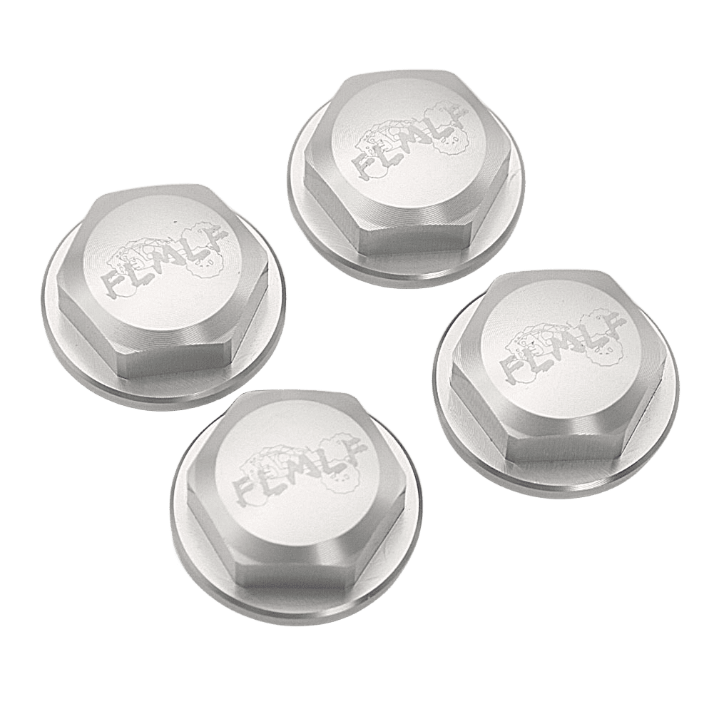 FLMLF 4pcs CNC Wheel Nut Caps Set for 1/5 RC Losi 5ive T Rovan LT Buggy ...