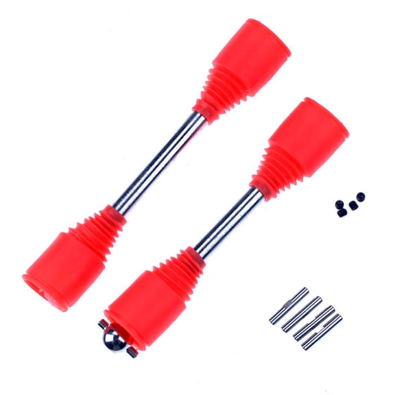 FLMLF 9mm Drive Shaft with Red Axle Boot for 1/5 HPI Baja 5B 5T 5SC ROVAN KM RC Car Parts