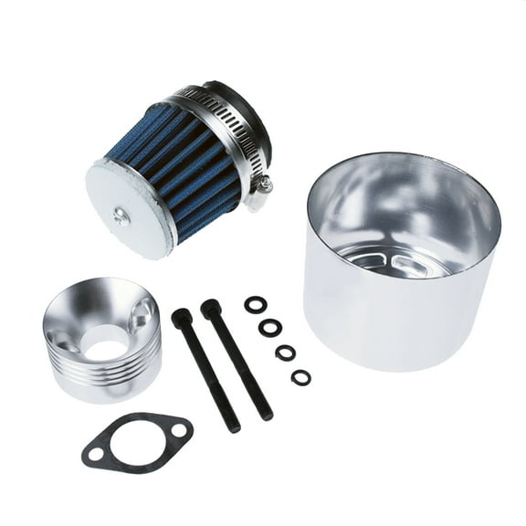 FLMLF Air Filter Set with ALU.V Silver Cover for 1/5 RC Hpi Baja Rovan King Motor 5B 5T 5SC TOP Speed RC World