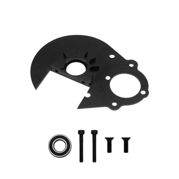 FLMLF Alloy CNC Gear Plate Kit Black For 1/5 HPI ROVAN KM Baja 5B 5T 5SC Buggy Rc Car Parts