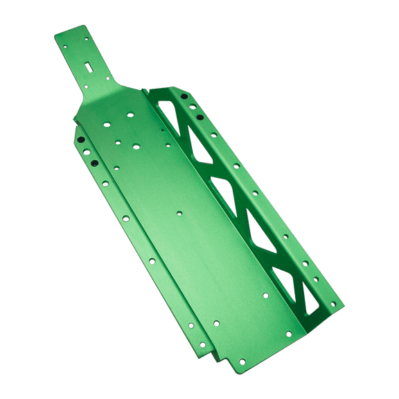 FLMLF Alloy Main Chassis Plate Kit Green for 1/5 HPI Baja ROVAN KM 5B 5T 5SC RC CAR Parts