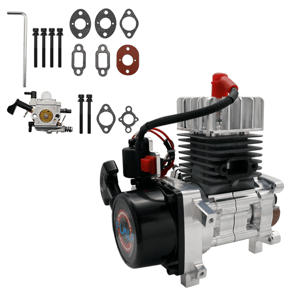 FLMLF CNC 32CC PRO 11HP Reed Case Engine with Carburetor 1191 for 1/5 RC HPI ROVAN KM Baja LT FG QL FID MCD DBXL GoPed RedCat
