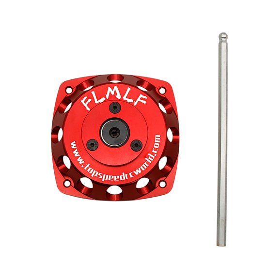 FLMLF CNC Aluminum RC Electric Rotor Starter Red for 1/5 HPI Rovan BAJA LOSI for 23-30.5cc Engines