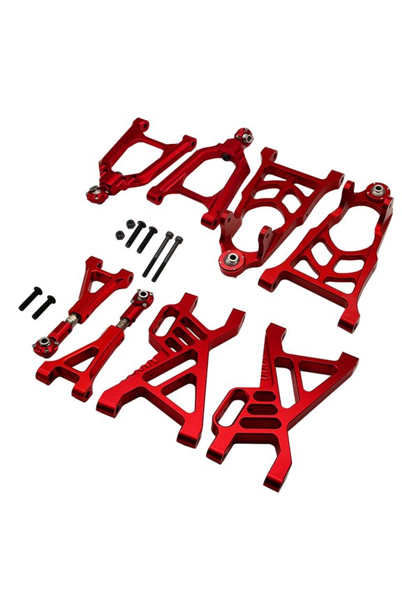 CNC Aluminum Upgraded Front Rear Suspension Arm Red For 1/5 HPI Rovan KM Baja 5B 5T