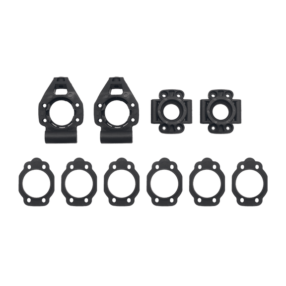 FLMLF Nylon Rear Hub Carrier Kit Black for 1/5 HPI ROVAN Baja KM 5T 5B 5SC ROFUN BAHA RC CAR Toys Parts