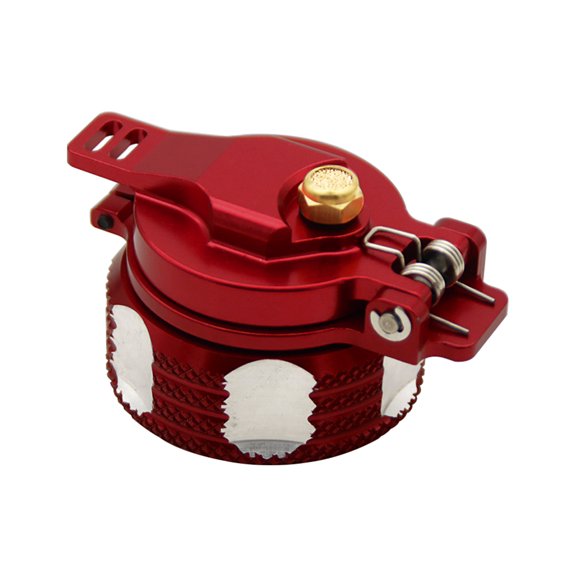 FLMLF RC Car Metal Fuel Tank Cap Oil Can Lid Red for 1/5 HPI BAJA 5B 5T 2.0 ROVAN KING MOTOR