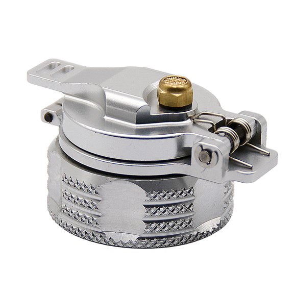 FLMLF RC Car Metal Fuel Tank Cap Oil Can Lid Silver for 1/5 HPI BAJA 5B 5T 2.0 ROVAN KING MOTOR