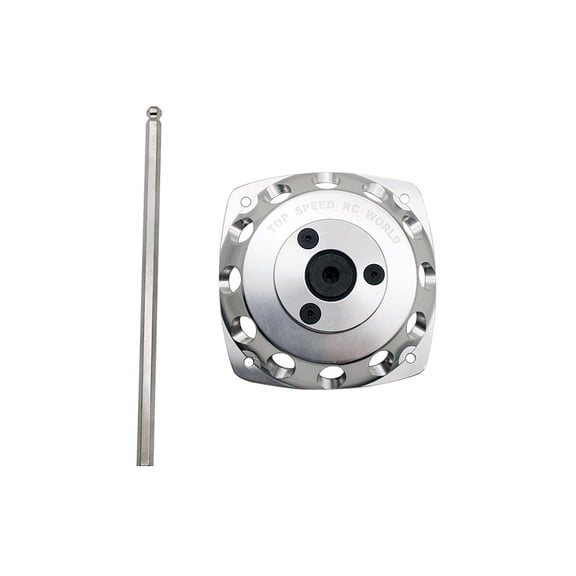 FLMLF RC Electric Rotor Starter CNC Aluminum Silver for 1/5 HPI Rovan BAJA LOSI for 23-30.5cc Engines