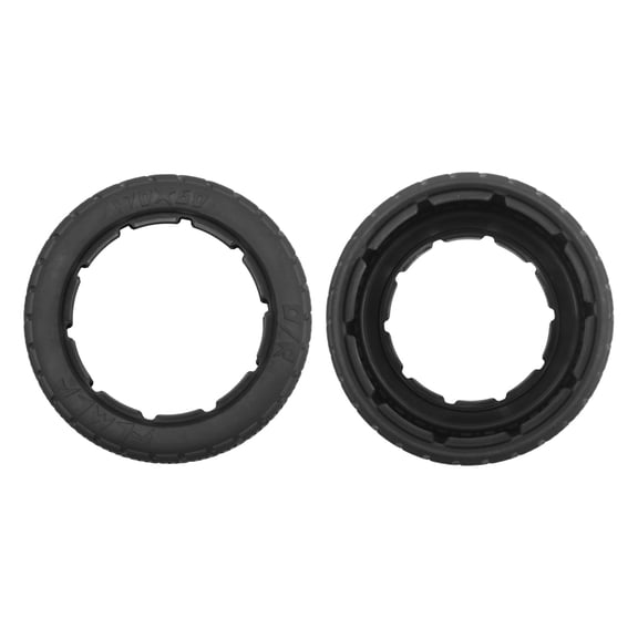 FLMLF RC High Simulation with Fabric Front Onroad Tires (Set of 2PCS) for 1:5 Scale RC HPI ROFUN ROVAN Kingmotor Baja 5B SS