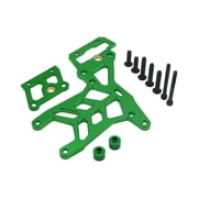 FLMLF Reinforced RC Car CNC Metal Rear Upper Plate Set Green for 1/5 HPI ROVAN KM Baja 5B 5T 5SC