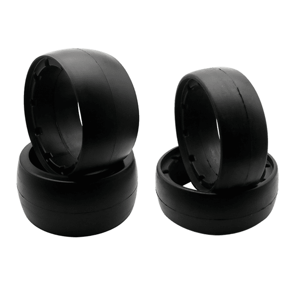 FLMLF Upgrade Front and Rear Inner Foam Inserts for 1/5 HPI ROFUN BAHA KM ROVAN Baja 5B Rc Car Wheel Tire Parts 4pcs/Set Black