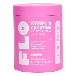 O Positiv FLO Creatine + Electrolytes Drink Mix for Brain Health & Fitness Recovery, 30 Servings