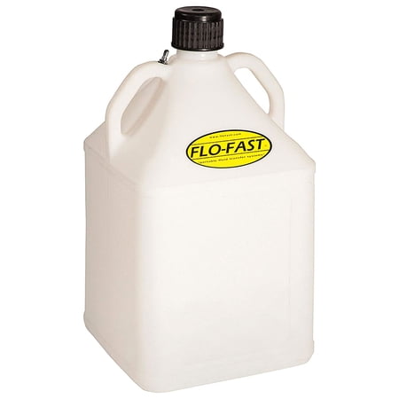 FLO-FAST 15 Gallon Dual Handle Jug, Compatible with All Fluids, Natural