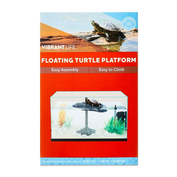 Vibrant Life Floating Turtle Platform Terrarium Decor