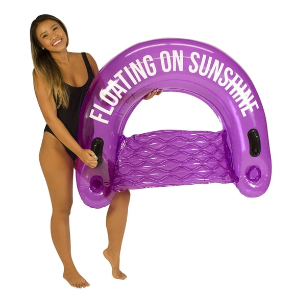 PoolCandy Sweetshop Grape Soda Jumbo Sun Chair - Floating on Sunshine