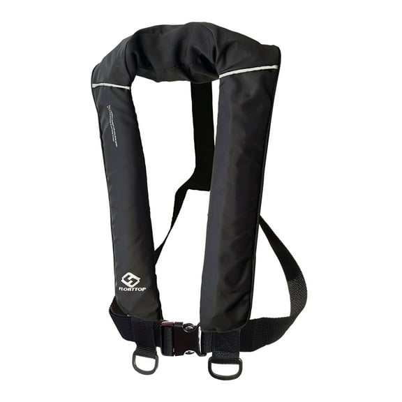 FLOATTOP USCG Coast Guard Aprroved Inflatable PFD Life jacket Vest for Adults with 33g Cylinder