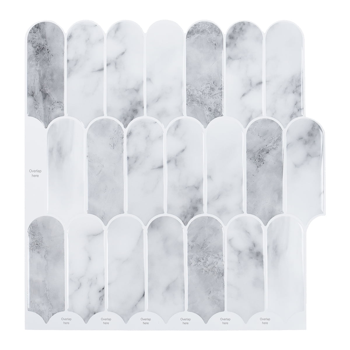 FLOLEOPA 12 x 12 Inch Heavy-Duty Peel and Stick Backsplash, Self-Adhesive Wall Tiles for Kitchen Bathroom Decor, 20-Pack