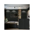 thumbnail image 1 of 30cm Wall Panel 3D Decorative Decorative Interior Elements Matte Black Ornament PVC Tiles Cladding Wall Ceiling, 1 of 6