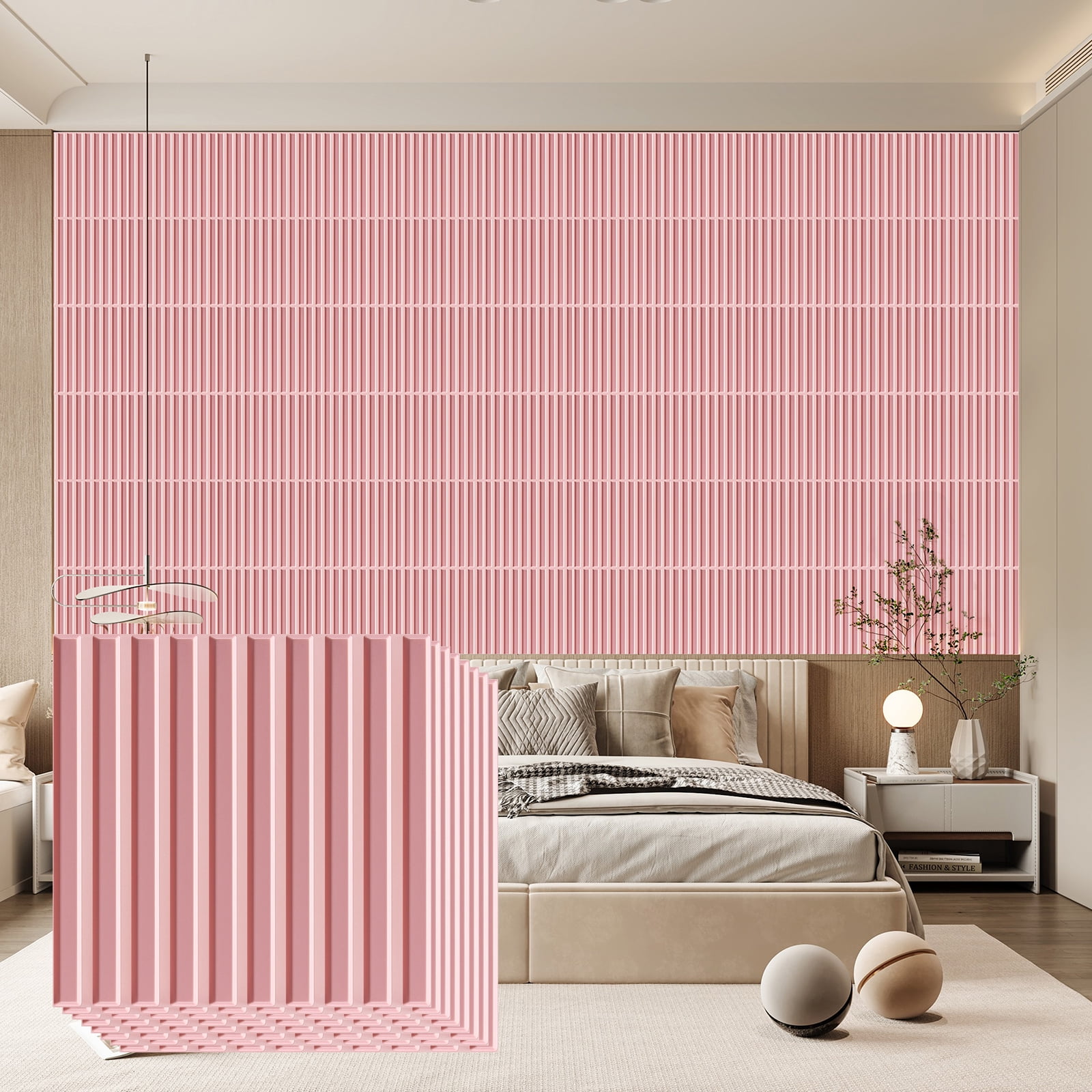 FLOLEOPA 30 Pack 3D Wall Panel, PVC Textured Wall Panels for Interior ...
