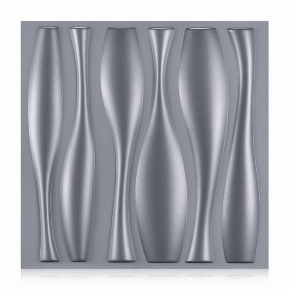 FLOLEOPA 30-Piece Geometric Texture Pattern Interior Wall Decoration Decorative Wall Panels, 11.8 x 11.8 x 2.7 in, 30 Pack