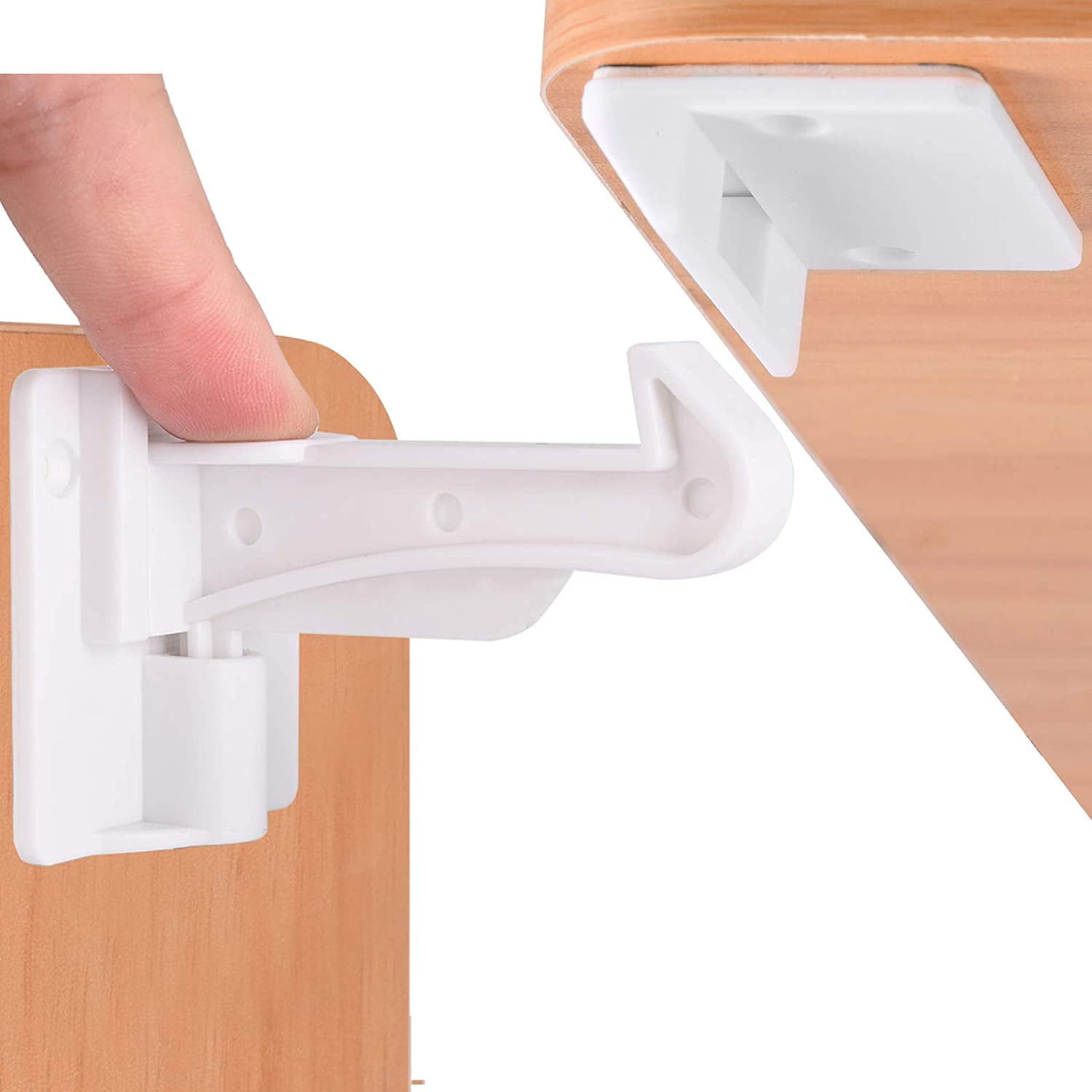 FLONOZZ Child Safety Locks, 10 Pack Invisible Baby Safety Child