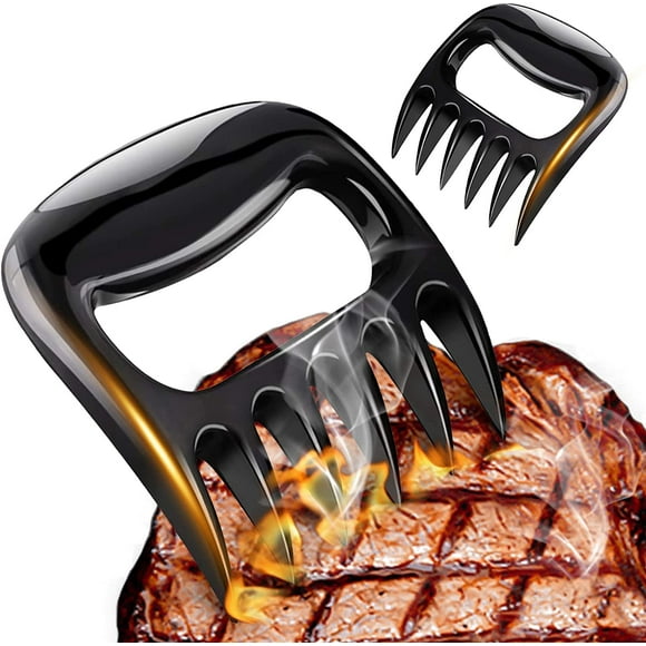 FLONOZZ Meat Shredder Claws, 2Pcs Bear Claws Meat Shredder for BBQ (Black)