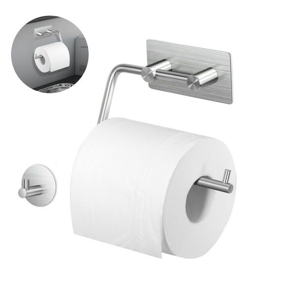FLONOZZ Toilet Paper Holder Wall Mount Stainless Steel Bathroom Paper Roll Holder