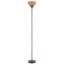 Mainstays 71'' Jelly Gooseneck Floor Lamp, Black, Classic, Adult Adjustable Head