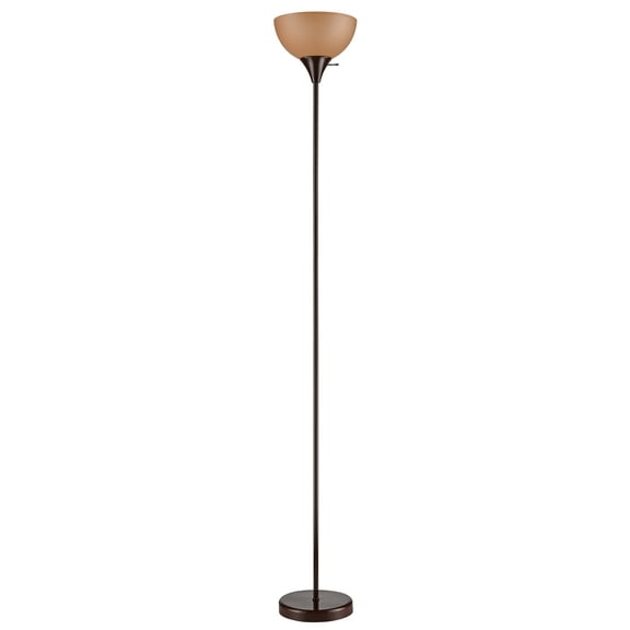 Mainstays 71" Brown Floor Lamp, Modern Design