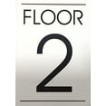 thumbnail image 1 of FLOOR NUMBER 2 SIGN ( WHITE ), 1 of 2