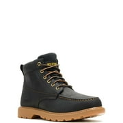 Wolverine Floorhand Moc-Toe Slip and Oil Resistant Soft Toe Work Boots, Wide Width Available