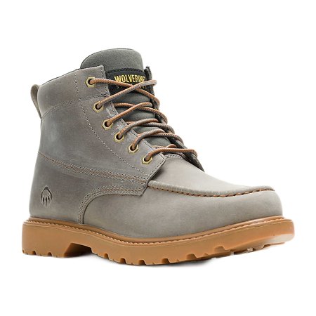 Wolverine Floorhand Moc-Toe Slip and Oil Resistant Soft Toe Work Boots, Wide Width Available