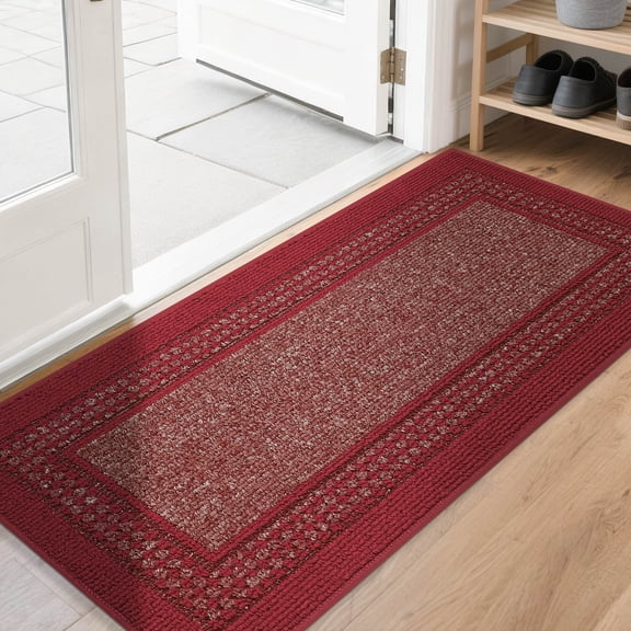 FLOORHUG Doormat Indoor 20"x 48", Soft and Absorbent Door Mat Non-Slip, Dirt Trapper Door Mats Entry Rug Low Profile Floor Mat Machine Washable Rugs for Entryway, Front Back Door, Beige