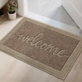 thumbnail image 1 of FLOORHUG 20" x 32" Modern Doormat, Non-Slip Welcome Rug, Machine Washable, Beige, 1 of 9