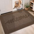 thumbnail image 1 of FLOORHUG 32" x 48" Modern Doormat, Non-Slip Welcome Rug, Machine Washable, Brown, 1 of 10