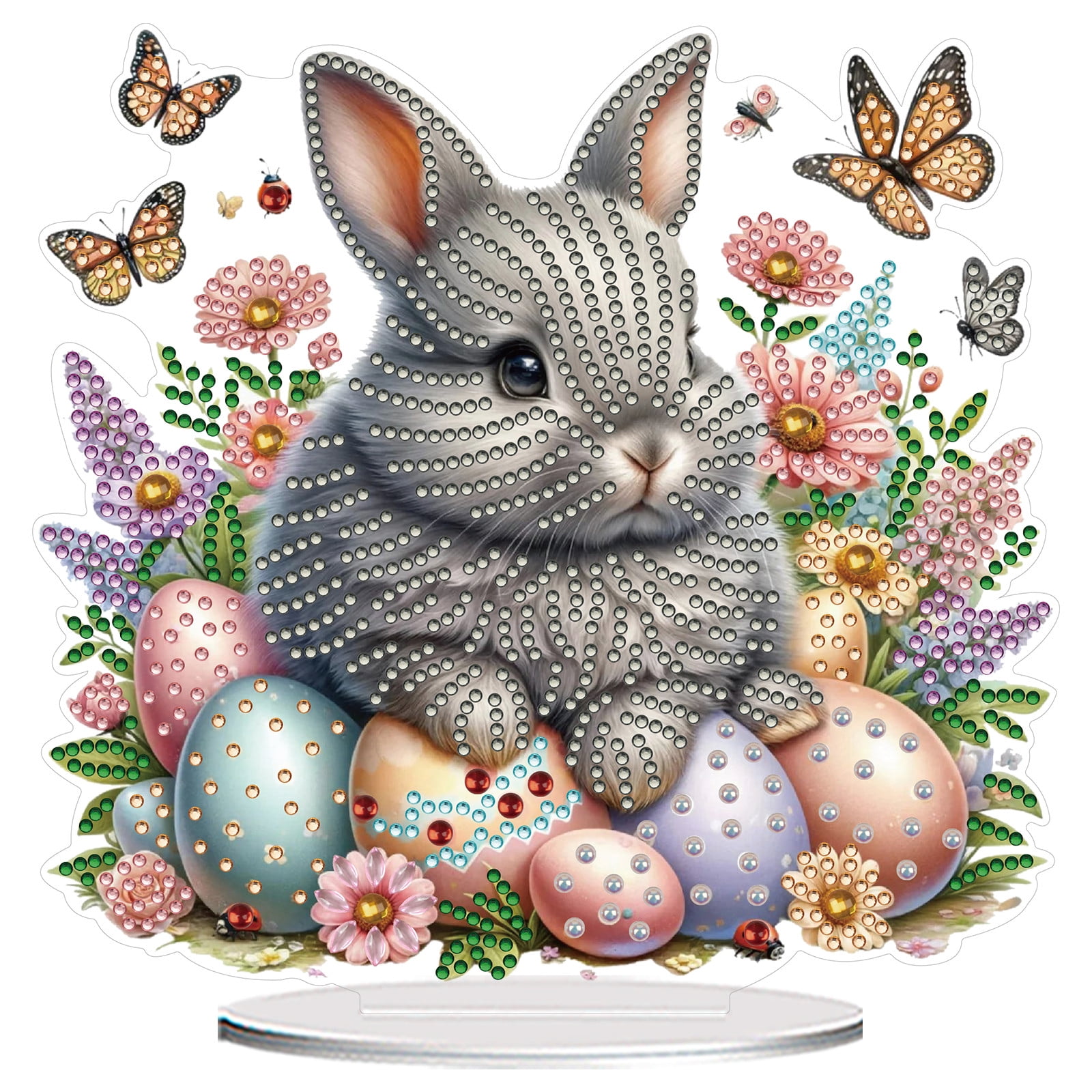 FLOPESN Easter DIY Diamond Art Painting Desktop Ornaments,Single-Sided ...