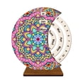 thumbnail image 1 of FLOPESN Rotatable Permanent Calendar DIY Diamond Art Painting Kits Ornaments, Creative Design Diamond Art Wooden Home Decor, Desktop Single-Sided Diamond-Mandala, 1 of 8