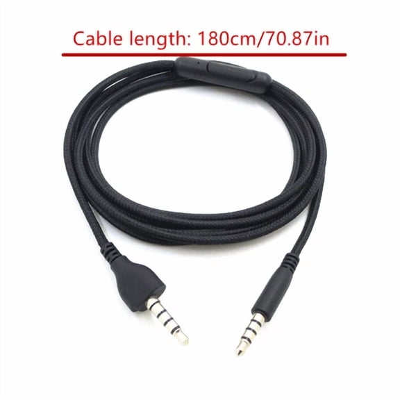 FLORA- 1.8M 3.5Mm Earphone Cable Audio Cord Replacement For Dell Alienware Aw920H