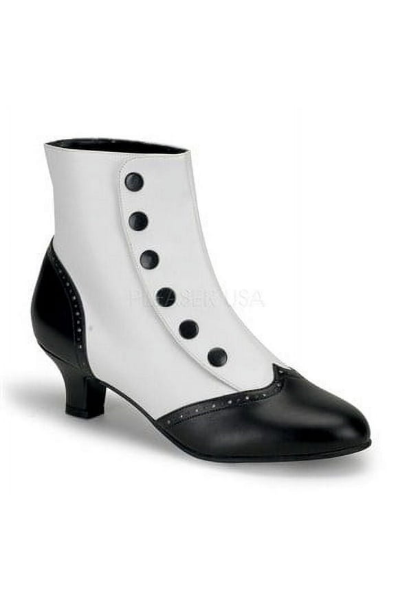FLORA-1023, Button Spat Ankle Boot