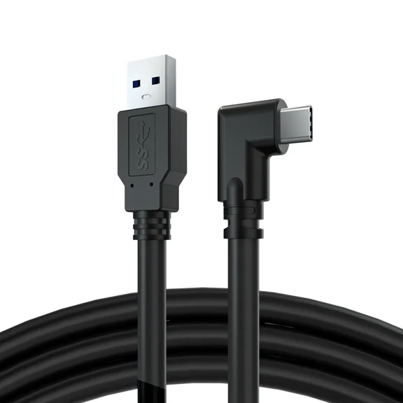 FLORA- 14Ft Link Cable For Oculus Quest 2 Type-C Right Angle To Usb A Charging Cord Usa