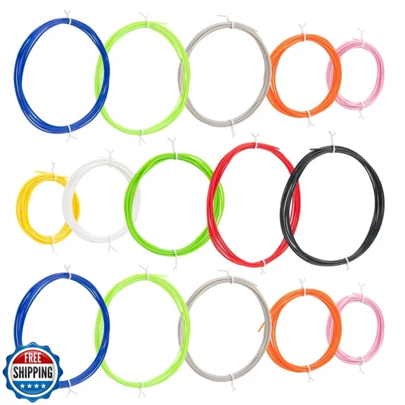 FLORA- Aubeco Pla 3D Pen Filament,15 Bright Colors, 1.75Mm Refills For 3D Pens, 10 F