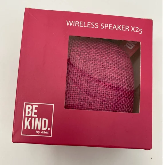 FLORA- Be Kind By Ellen Pink Wireless Multimedia Outdoor Travel Speaker New In Box