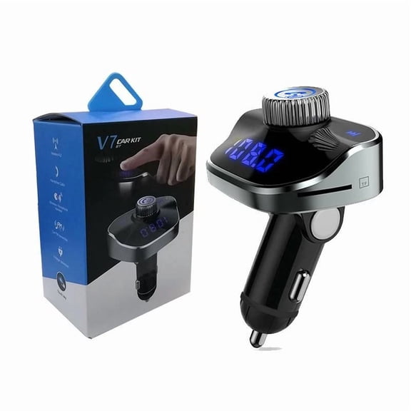FLORA- Bluetooth Car Fm Transmitter Mp3 Player Hands Free Radio Adapter Kit Usb Charger