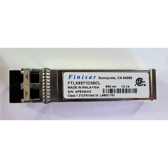 FLORA- Finisar Ftlx8571D3Bcl 10Gbase-Sr/Sw Sfp+ Transceiver