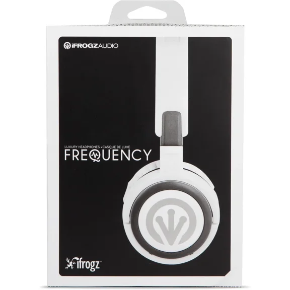 FLORA- ?? Ifrogz Frequency On-Ear Foldable Headphones 40Mm Driver  White | New ??